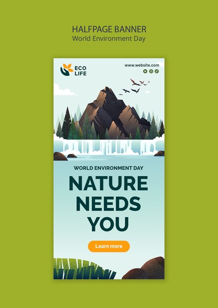 Progettazione del modello per la Giornata Mondiale dell'Ambiente