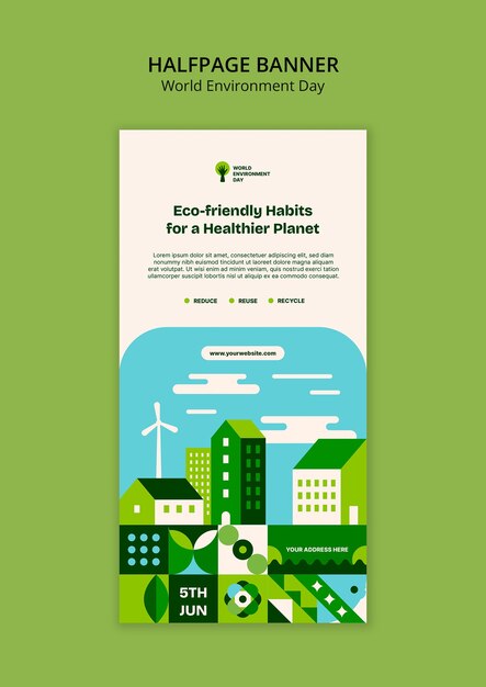 Progettazione del modello per la Giornata Mondiale dell'Ambiente