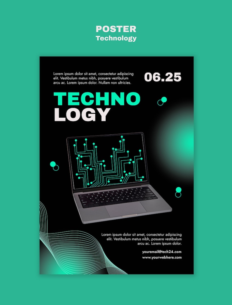 PSD gratuito progettazione del modello tecnologico