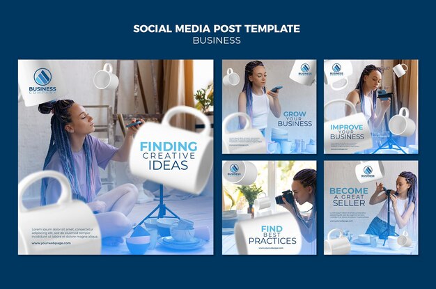 Progettazione di modelli di social media post business