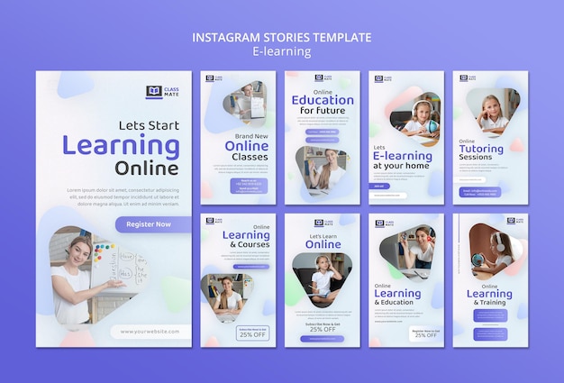 Progettazione di modelli di storie insta di e-learning