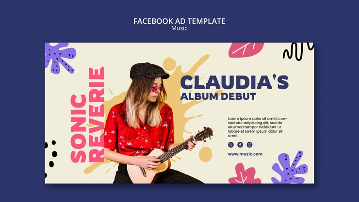PSD gratuito progettazione di modelli musicali