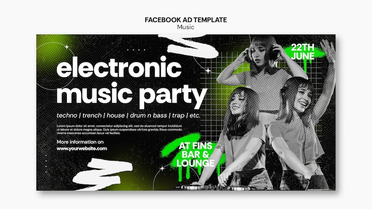 PSD gratuito progettazione di modelli musicali