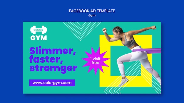 Promo sui social media per palestra e fitness