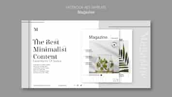 Gratis PSD promosjabloon voor interieurontwerpmagazine voor sociale media