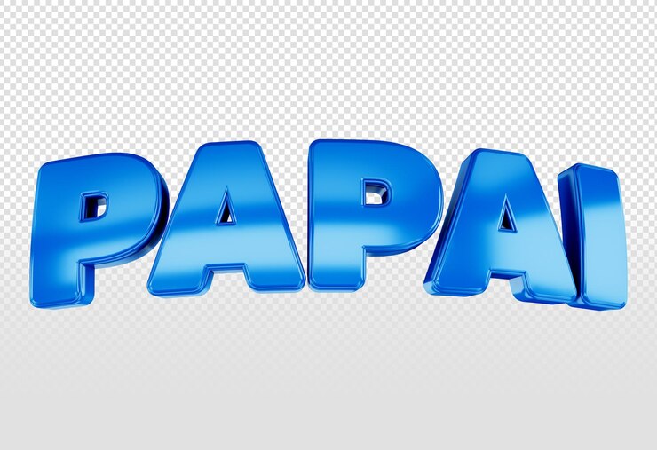 PSD gratuito promotional logo presentation for dad fathers day campaign in brazil