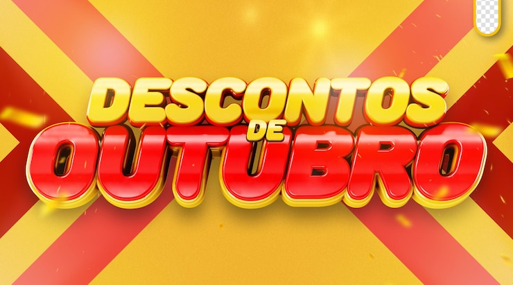 PSD gratuito promozione di francobolli 3d ottobre offre commercio al dettaglio brasile ottobre offerte