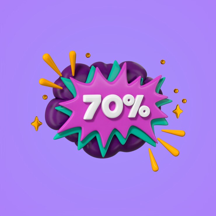PSD gratuito promozione di sconto del 70%