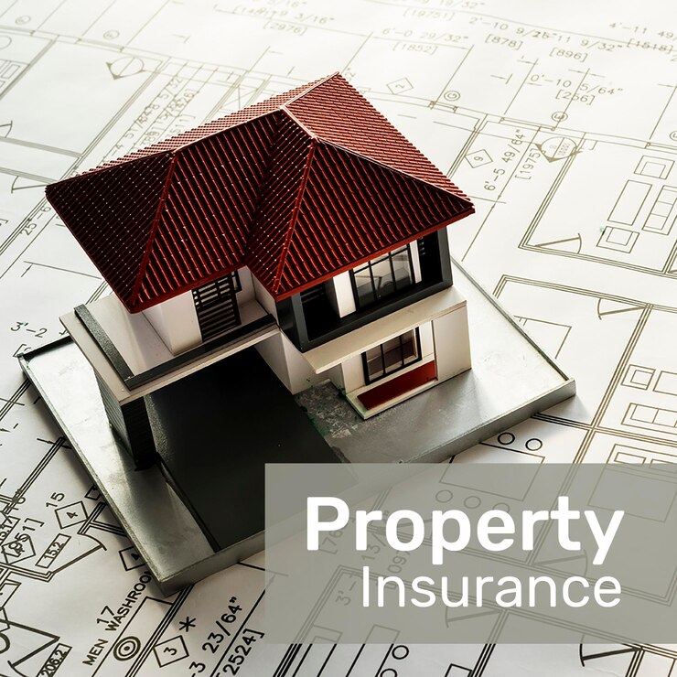 PSD Gratis property insurance template psd for social media with editable text