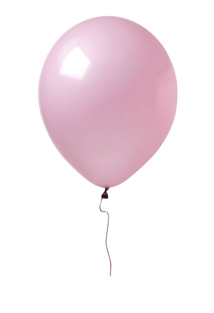 Prossimo piano del palloncino rosa galleggiante