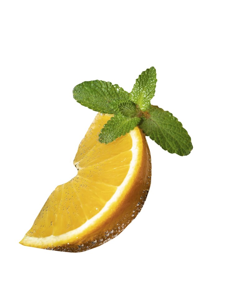 PSD gratuito prossimo piano su frutta isolata