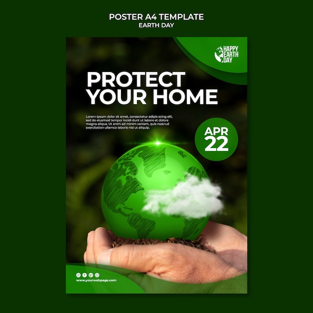 Proteggi il tuo modello di poster per la casa