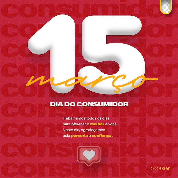 PSD Gratis psd banner consumer day customer promotions and offers from brazilnsumidor brasil
