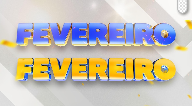 PSD Gratis psd dengan latar belakang yang bisa diedit dan logo promosi bulan februari dalam render 3d