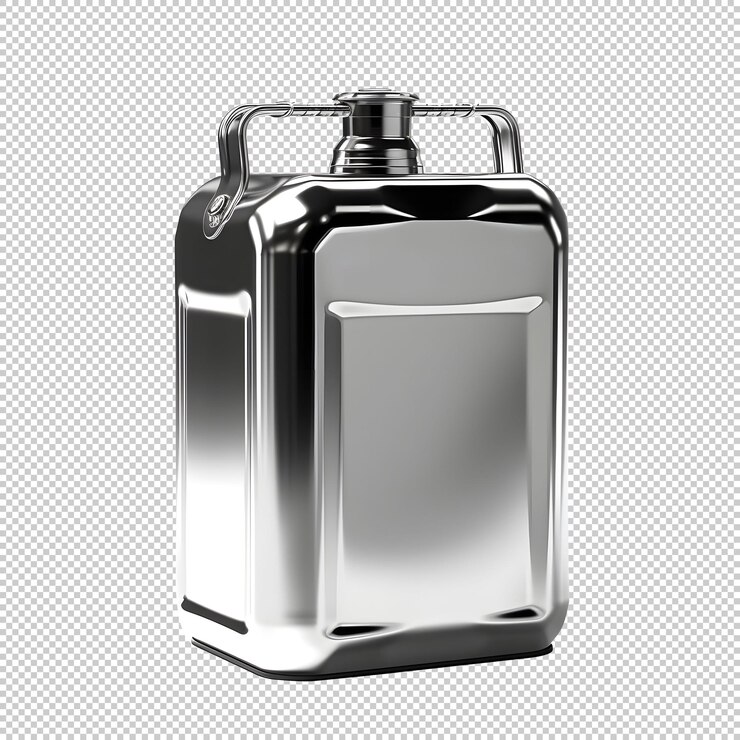 Gratis PSD psd geïsoleerde metalen jerrycan