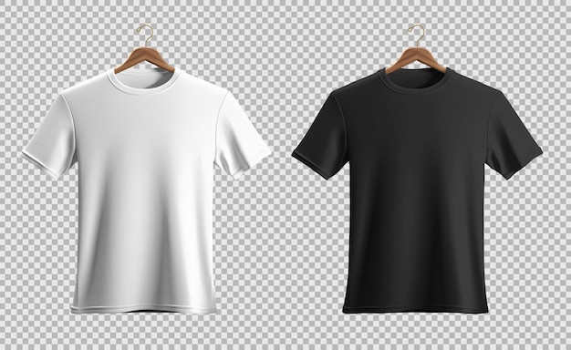 psd paquete aislado de camisetas negras vista frontal
