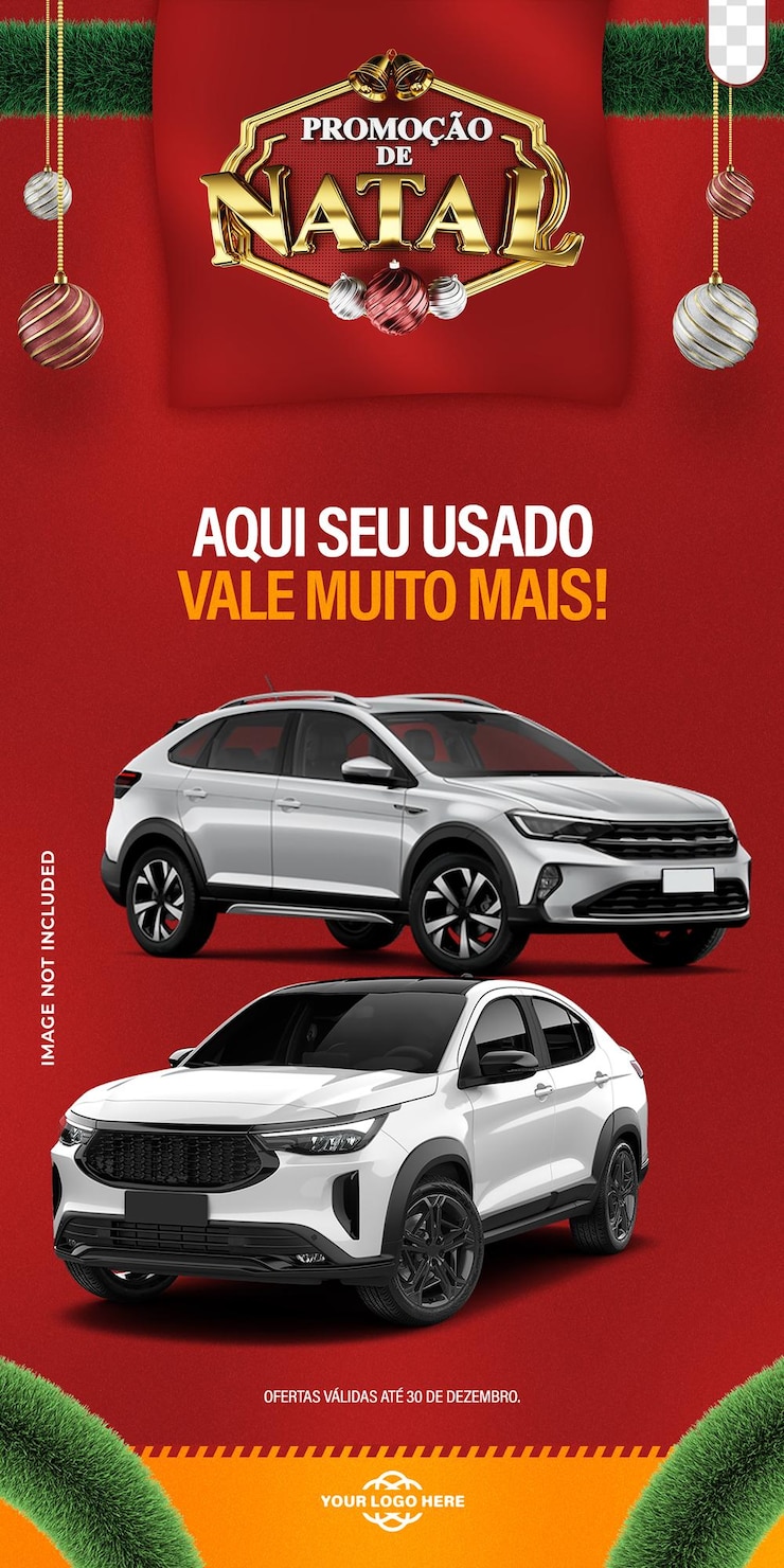 PSD gratuito psd social media marketing template 3d merry christmas in portoghese in brazil feliz natal