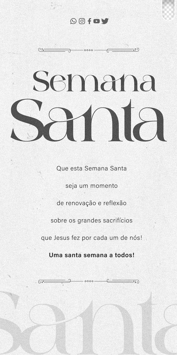 Gratis PSD psd sociale media paascampagne heilige week goeden vrijdag portugees brazilië