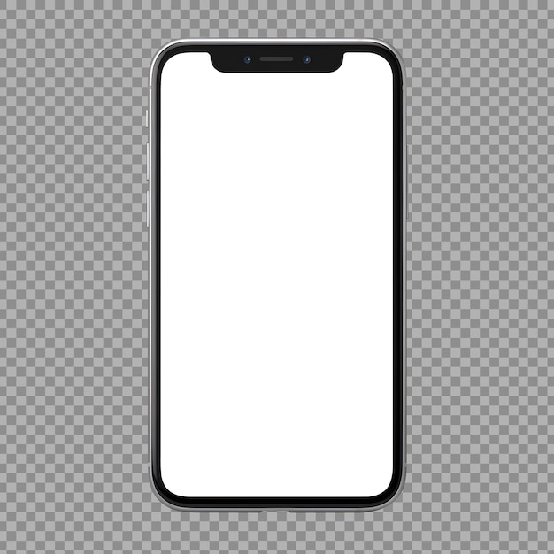Gratis PSD psd-telefoonmodel met leeg frame voor ontwerp