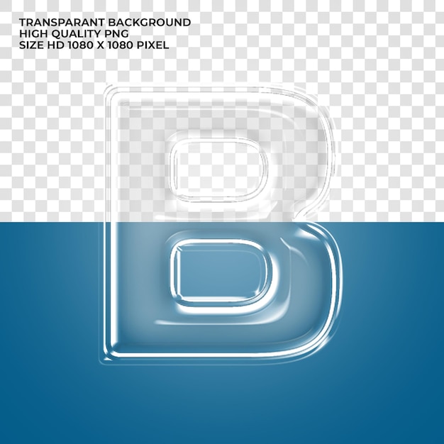 Gratis PSD psd transparante alfabetletter