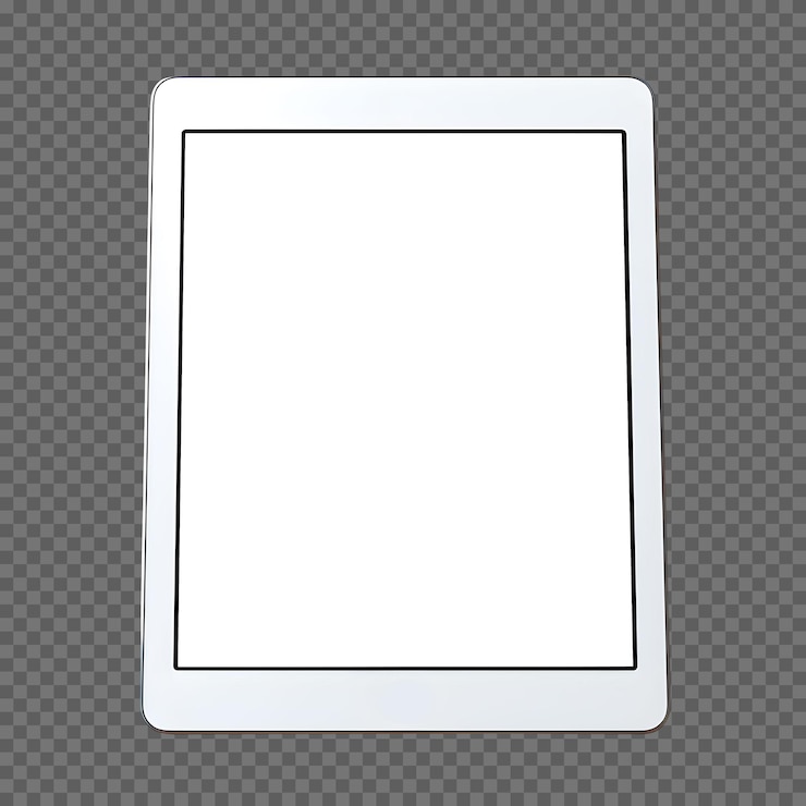 Gratis PSD psd witte digitale tablet mockup geïsoleerd