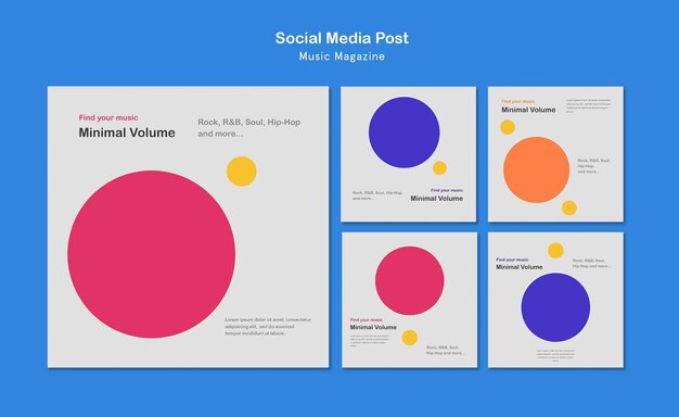 Publicación en redes sociales de revista musical