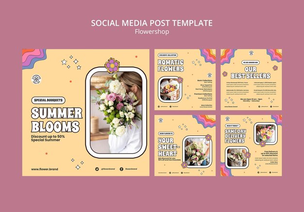 Publicación de redes sociales de Summer blooms