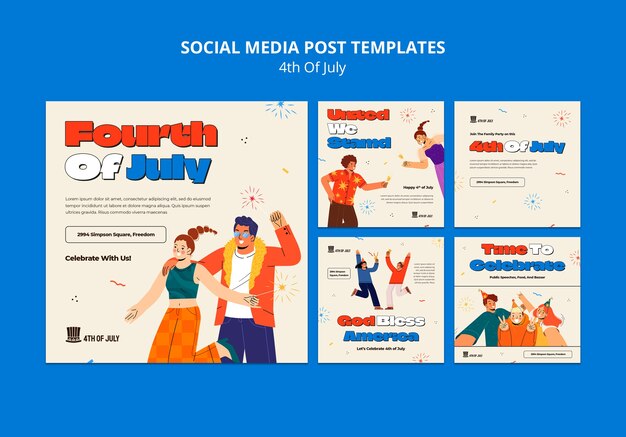 publicaciones de instagram de celebración del 4 de julio