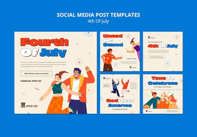 publicaciones de instagram de celebración del 4 de julio