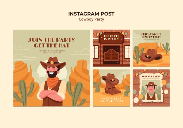 Publicaciones de instagram de celebración de fiestas