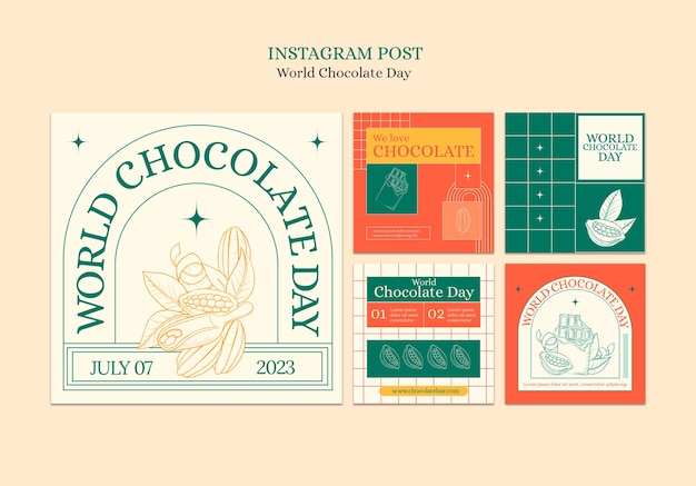 Publicaciones de instagram del día mundial del chocolate