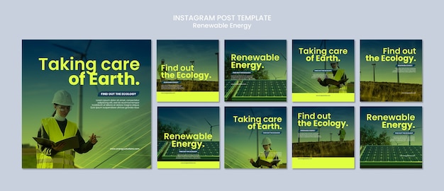 Publicaciones de instagram de energías renovables