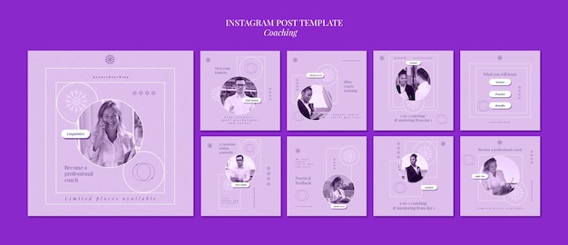 PSD gratuito publicaciones de instagram de lavanda digital