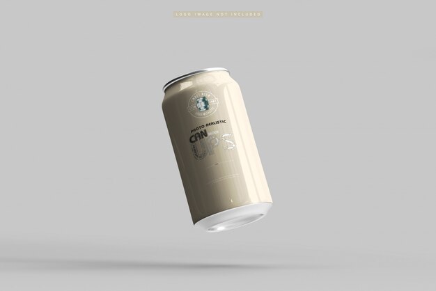 Download Mock up de la parte superior de una lata de cerveza | Archivo PSD Gratis