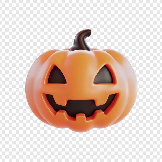 Pumpkin Jackolantern di Halloween renderizzato in 3D