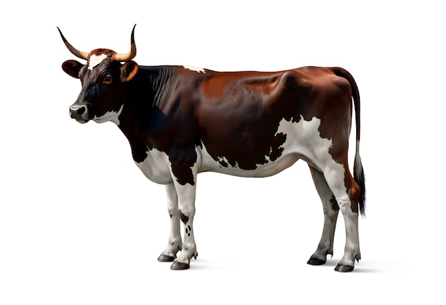Qué hermosa foto de una vaca.