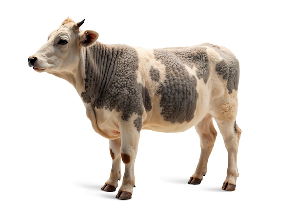 Qué hermosa foto de una vaca.