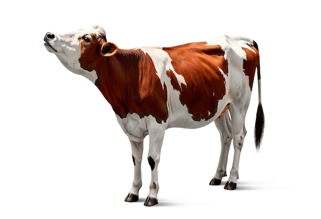 Qué hermosa foto de una vaca.