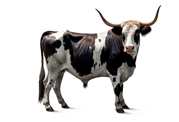 Qué hermosa foto de una vaca.