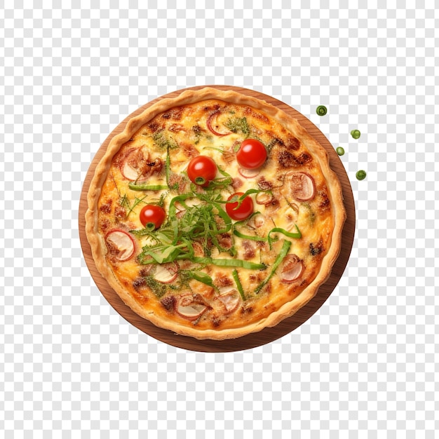 Gratis PSD quiche geïsoleerd op transparante achtergrond