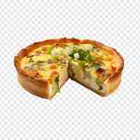 Gratis PSD quiche geïsoleerd op transparante achtergrond