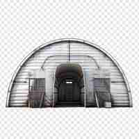 Gratis PSD quonset hut huis geïsoleerd op transparante achtergrond