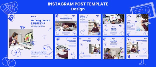 Raccolta di post di Instagram per l'occupazione