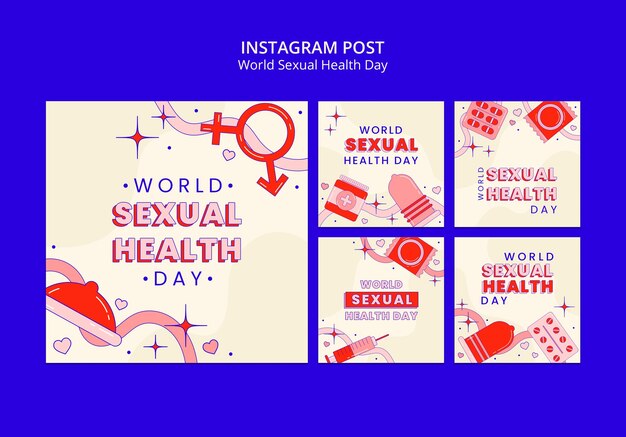 Raccolta di post di Instagram per la giornata mondiale della salute sessuale
