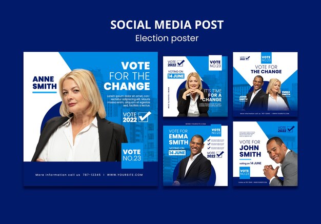 Raccolta di post su instagram di elezioni e politica