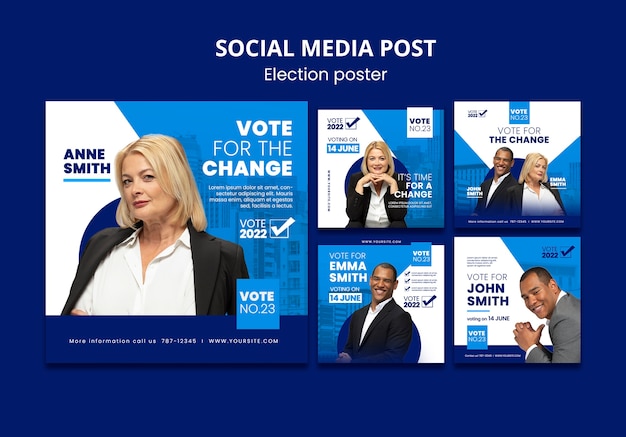 Raccolta di post su instagram di elezioni e politica