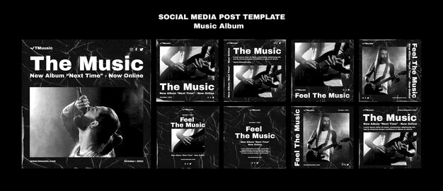 Raccolta di post sui social media dell'album musicale