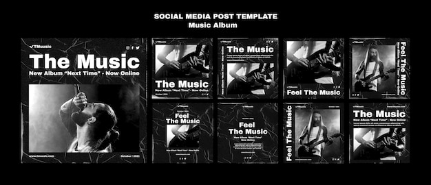 Raccolta di post sui social media dell'album musicale