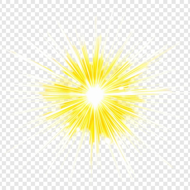 Radiant Yellow Burst Un'esplosione di luce abbagliante vibrante ed energetica perfetta per sfondi o elementi di design