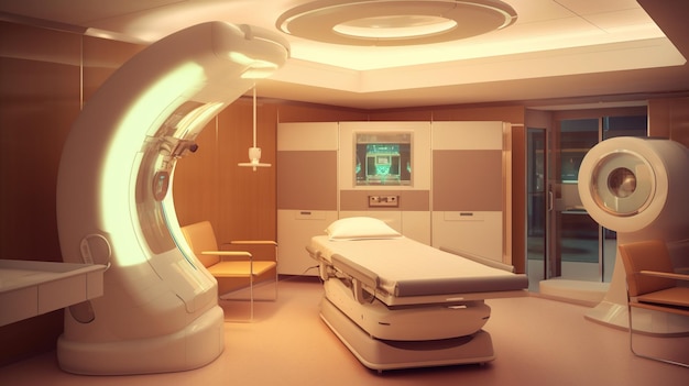 Radiotherapieruimte voor kanker generatieve ai